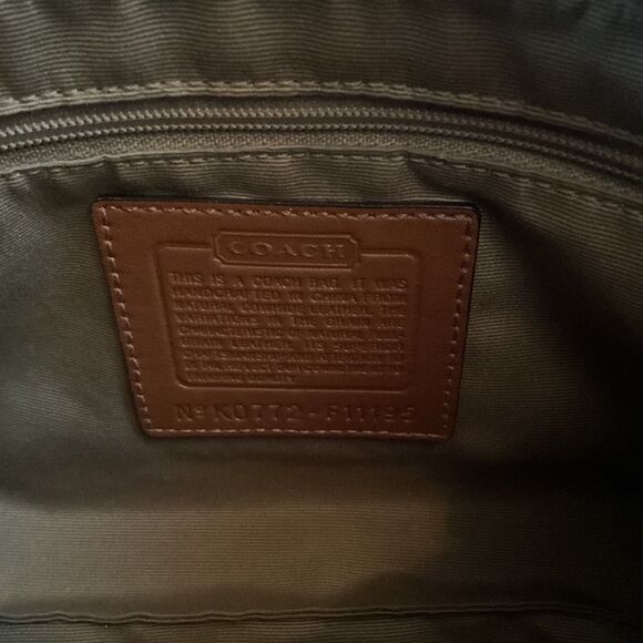 Coach Y2K Hamptons Soho Demi Cream & Brown Leather Baguette Shoulder Bag F11195 - Picture 14 of 14